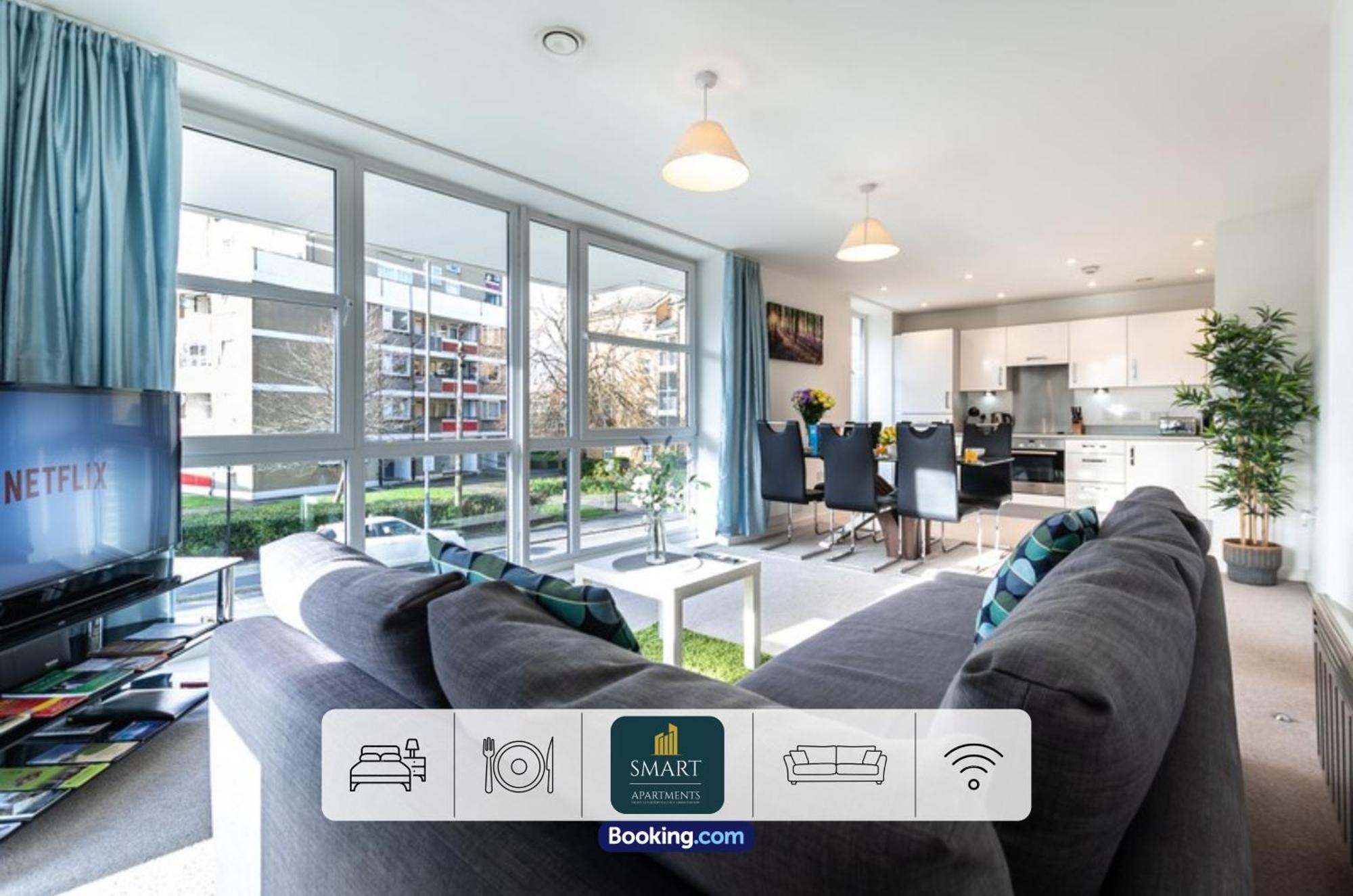 Spacious City Center Apartment By Smart Apartments Short Lets & Serviced Accommodation Apartment Southampton With Free Wifi Eksteriør billede